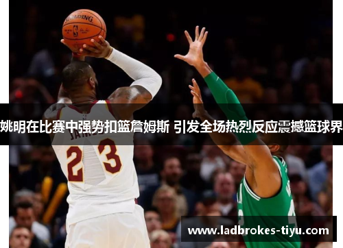 姚明在比赛中强势扣篮詹姆斯 引发全场热烈反应震撼篮球界